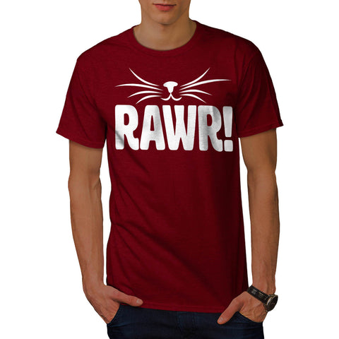 Rawr Kitten Nose Fun Mens T-Shirt