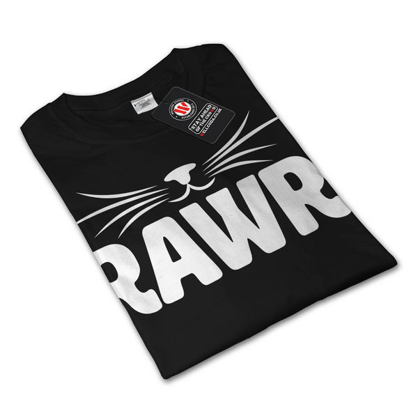 Rawr Kitten Nose Fun Womens Long Sleeve T-Shirt
