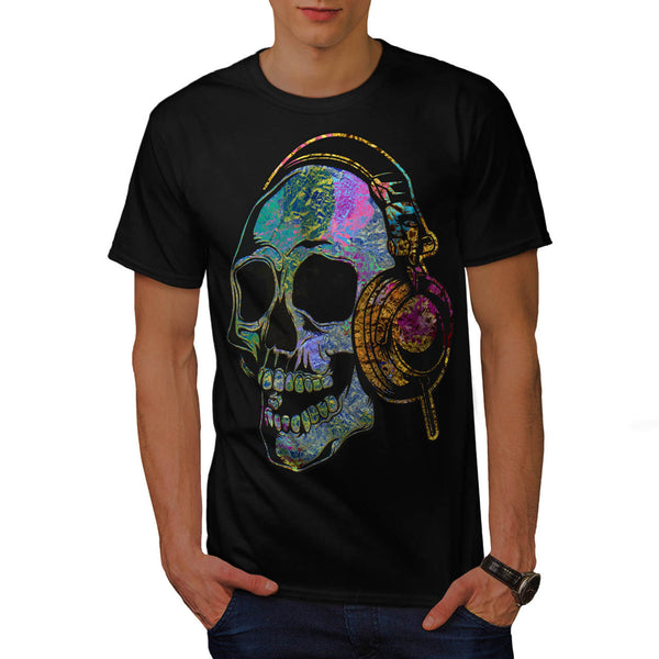 Disco Skeleton Music Mens T-Shirt
