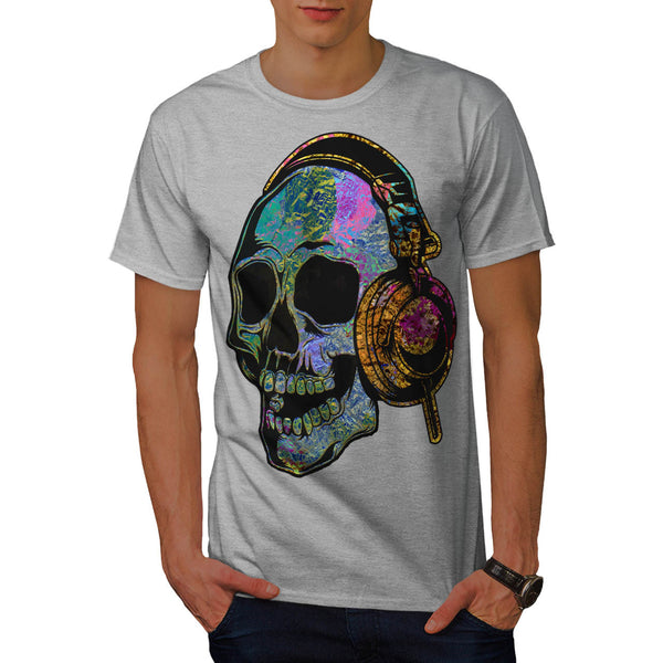 Disco Skeleton Music Mens T-Shirt