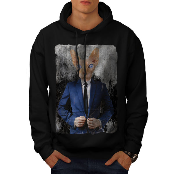 Siamese Cat Business Mens Hoodie