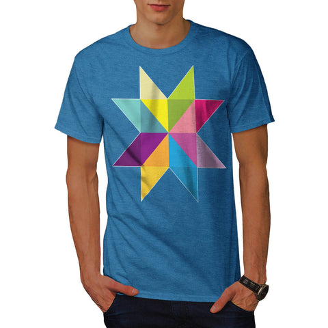 Triangle Star Shape Mens T-Shirt