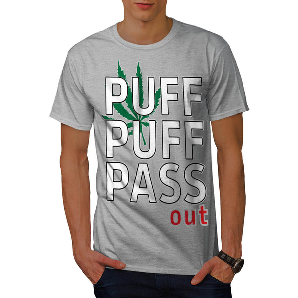 Puff Pass Out Smoke Mens T-Shirt