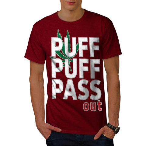 Puff Pass Out Smoke Mens T-Shirt