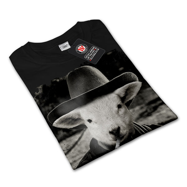 Sheep Smoke Gentleman Womens Long Sleeve T-Shirt