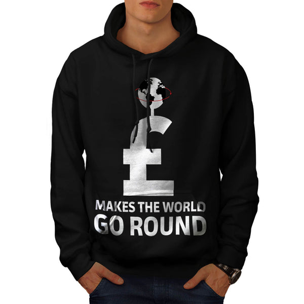 Money Makes The World Mens Hoodie