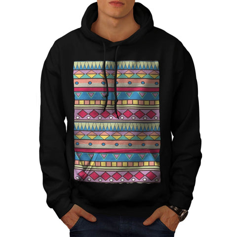 Asian Style Pattern Mens Hoodie